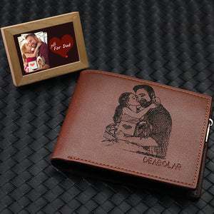 Damen Portemonnaie Gravur, Personalisierte Geldbörse, Foto-Schmuck